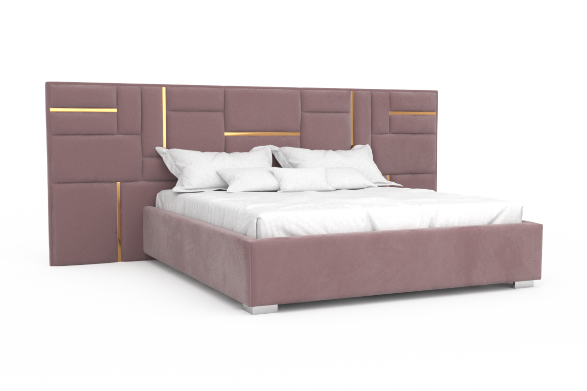 фото Кровать Каролина с мягкими панелями (без профиля) от фабрики Bottega