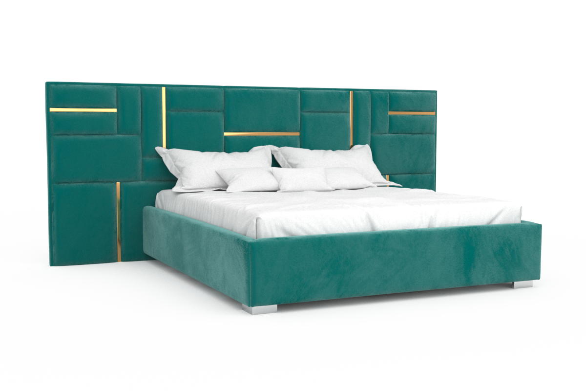 фото Кровать Каролина с мягкими панелями (без профиля) от фабрики Bottega